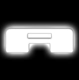 Oracle Lighting 3140-A-001 - Universal Illuminated LED Letter Badges - White LED - Individual - Matte White A