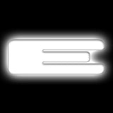 Oracle Lighting 3140-E-001 - Universal Illuminated LED Letter Badges - White LED - Individual - Matte White E