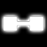 Oracle Lighting 3140-H-001 - Universal Illuminated LED Letter Badges - White LED - Individual - Matte White H