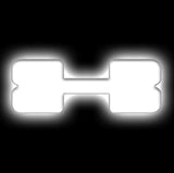 Oracle Lighting 3140-X-001 - Universal Illuminated LED Letter Badges - White LED - Individual - Matte White X