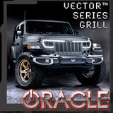 Oracle Lighting 5837-PRO - VECTOR Pro-Series Full LED Grill for Jeep Wrangler JL/ Gladiator JT -
