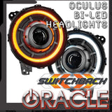 Oracle Lighting 5839-023 - Oculus Switchback Bi-LED Projector Headlights for Jeep Wrangler JL/ Gladiator JT -