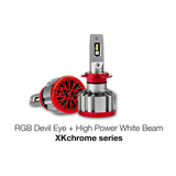 XK Glow XK045004-9007-NC No Controller 2 in1 LED & Multi-color Devil Eye Add-on| XKchrome Smartphone App