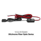 XK Glow XK-FO-12-TO-5 12V to 5V Hardwire Harness for Fiber Optic Kit