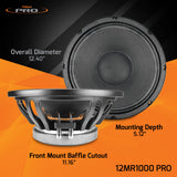PRV Audio 12MR1000 PRO 12" Midrange Loudspeaker
