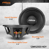 PRV Audio 12MR2000-NDY 12" Midrange Loudspeaker