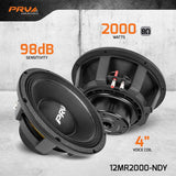 PRV Audio 12MR2000-NDY 12" Midrange Loudspeaker