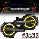 Oracle Lighting 1468-335 - 2021-2024 Ford Bronco ColorSHIFT RGB+W Headlight Halo Upgrade Kit - ColorSHIFT - w/BC1 Controller