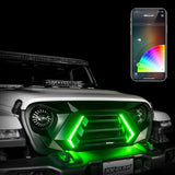 XK Glow XK-GRILL-JL1 XKchrome LED Grill Kit with DRL Sequential Turn for Jeep Wrangler and Gladiator