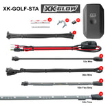 XK Glow XK-GOLF-STA LED Golf Cart Accent Light Kit | XKchrome Smartphone App