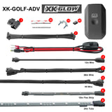 XK Glow XK-GOLF-ADV LED Golf Cart Accent Light Kit | XKchrome Smartphone App