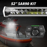 XK Glow XK-SAR90-3W White SAR 90 Degree 1pc Search & Rescue Light Bar Kit