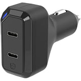 SCOSCHE CPDC8C8-SP Power Volt 36W Certified USB Type-C + Type-C Fast Car Charger