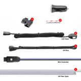 XK Glow XK-FO-ADV LED Fiber Optic Kits for Cars | XKchrome Smartphone App