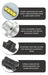 Oracle Lighting 5241-001 - 9007 - 4,000+ Lumen LED Light Bulb Conversion Kit (Low Beam) -
