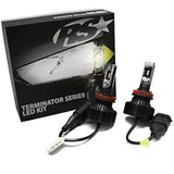 Race Sport Lighting 9005TLED Terminator Series 9005 Fan-less LED Conversion Headlight Kit with Pin Point Projection Optical Aims and Shallow Mount Design,Black
