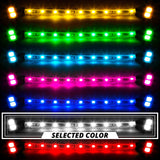XK Glow XK041002-W Underglow LED Accent Light Kit | 8pc 24" Strip Single Color