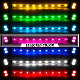 XK Glow XK041002-P Underglow LED Accent Light Kit | 8pc 24" Strip Single Color