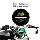 XK Glow XK-5IN-KIT-B-NC 5.75" LED Headlight for Motorcycle | XKchrome Add On Kit