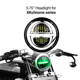 XK Glow XK-5IN-KIT-W-NC 5.75" LED Headlight for Motorcycle | XKchrome Add On Kit