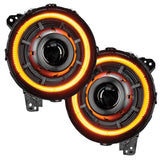 Oracle Lighting 5839-023 - Oculus Switchback Bi-LED Projector Headlights for Jeep Wrangler JL/ Gladiator JT -
