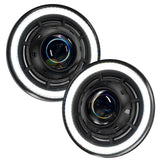 Oracle Lighting 5876-001 - Oculus 7" Bi-LED Projector Headlights for Jeep Wrangler JK -