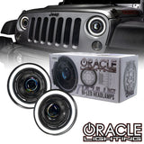 Oracle Lighting 5876-001 - Oculus 7" Bi-LED Projector Headlights for Jeep Wrangler JK -