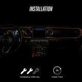 Oracle 4236-333 Jeep Wrangler JL/Gladiator JT ColorSHIFT® Fiber Optic LED Interior Kit