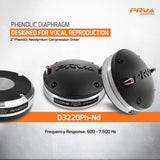 PRV Audio D3220Ph-Nd 2" Exit Midrange Compression Driver