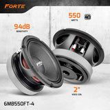PRV Audio 6MB550FT-4 6.5" Midbass Loudspeaker