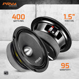 4 X PRV Audio 6MR400-4 BULLET 6.5" Midrange Bullet Loudspeaker