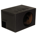 QPower QBOMBVLSINGLE QBomb Series 10" 1-Hole Forward-Firing Sealed Subwoofer Box