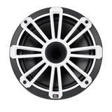 MB Quart NH2-120 Nautic Series 8" Compression Horn Marine Speakers Black/White/Silver Grill