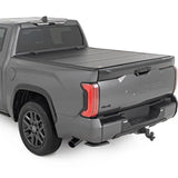 Rough Country 49514551 Hard Tri-Fold Flip Up Bed Cover 5'7" | Toyota Tundra 2WD/4WD (2022-2024)