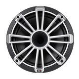 MB Quart NH2-120 Nautic Series 8" Compression Horn Marine Speakers Black/White/Silver Grill