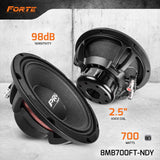 PRV Audio 8MB700FT-NDY 8" Midbass Neodymium Loudspeaker