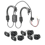 Heise HE-4TLRGBK RGB Accent Light Kit - 4 RGB Pods, 3 LED