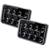 Heise HE-4X6B1 4"X6" LED Light with Black Front Face - 4x6 Inch, 18 LED