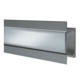 Heise HE-AFMTCL Clear Aluminum Flush Mount Track - 3 Ft