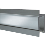 Heise HE-AFMTCL Clear Aluminum Flush Mount Track - 3 Ft
