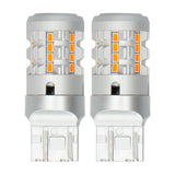 Heise HE-C7443A 7443 Amber Bulbs with Integrated Internal CANBUS System - 2-Pack