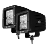 Heise HE-CL32PK Cube Flood Light - 3 Inch, 6 LED, 2-Pack with Harness