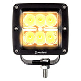 Heise HE-CL3SA Amber Cube Spot Light - 3 Inch, 6 LED