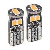 Heise HE-CT10A T10 Amber Bulbs with Integrated Internal CANBUS System - 2-Pack