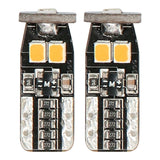 Heise HE-CT10A T10 Amber Bulbs with Integrated Internal CANBUS System - 2-Pack