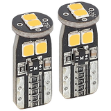 Heise HE-CT10A T10 Amber Bulbs with Integrated Internal CANBUS System - 2-Pack