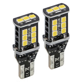 Heise HE-CT15W T15 White Bulbs with Integrated Internal CANBUS System - 2-Pack