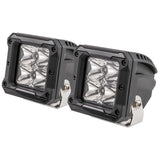 Heise HE-HCL2S2PK High Output Cube Light - 3 Inch, 4 LED, 2-Pack with Harness