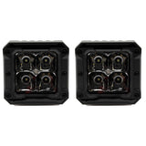 Heise HE-HCL2S2PK High Output Cube Light - 3 Inch, 4 LED, 2-Pack with Harness