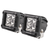 Heise HE-HCL2S2PK High Output Cube Light - 3 Inch, 4 LED, 2-Pack with Harness